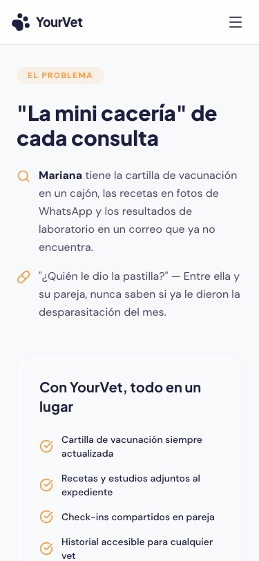 Cartilla de vacunación digital en YourVet